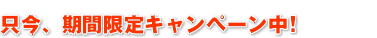 9��30���܂ł̊��Ԍ���L�����y�[��